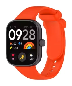 بند ساعت هوشمند شیائومی Redmi Watch 4 طرح سیلیکونی - نارنجی