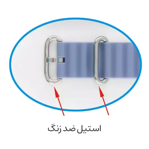 بند سیلیکونی ساعت هوشمند طرح اوشن