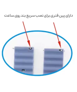 بند سیلیکونی ساعت هوشمند طرح اوشن