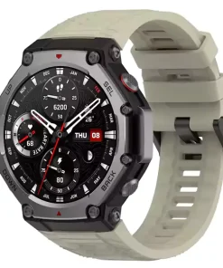 بند سیلیکونی ساعت هوشمند Amazfit T-Rex 3 - طوسی(خاکی)