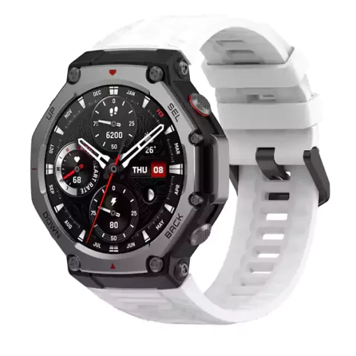 بند سیلیکونی ساعت هوشمند Amazfit T-Rex 3 - سفید
