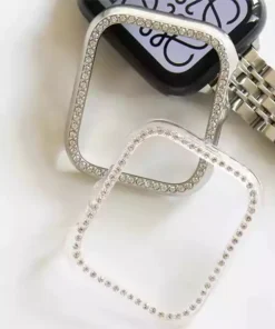 Apple Watch Seri 10 11 12 Bumper Shine 3 گارد نگین دار اپل واچ سری 10-11-12 سایز 42 و 46 - تصویر تزئینی