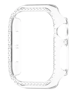 Apple Watch Seri 10 11 12 Bumper Shine Transparent گارد نگین دار اپل واچ سری 10-11-12 سایز 42 و 46 - شفاف