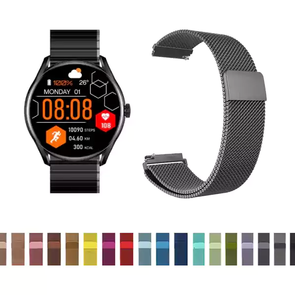 Glorimi M1 M1 Pro Milanese Strap بند فلزی ساعت هوشمند گلوریمی M1 - M1 Pro طرح میلانس